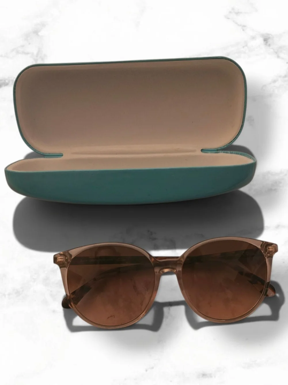 Kate Spade KAIA/F/S Translucent Beige & Tortoise Sunglasses with Case